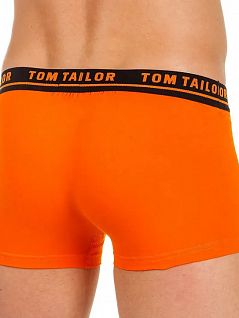 Мужские хипсы на черной резинке оранжевого цвета Tom Tailor RT230-1